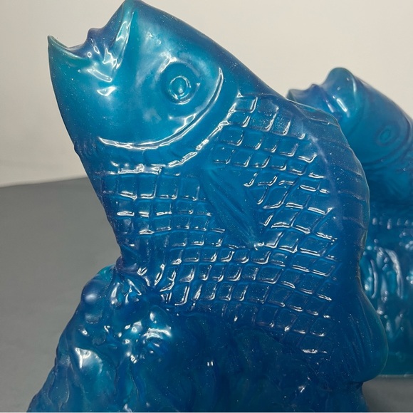 Ice Mold Decorative Fish Sculpture Party Entertain Holiday Decor Vtg Coastal - Picture 9 of 9